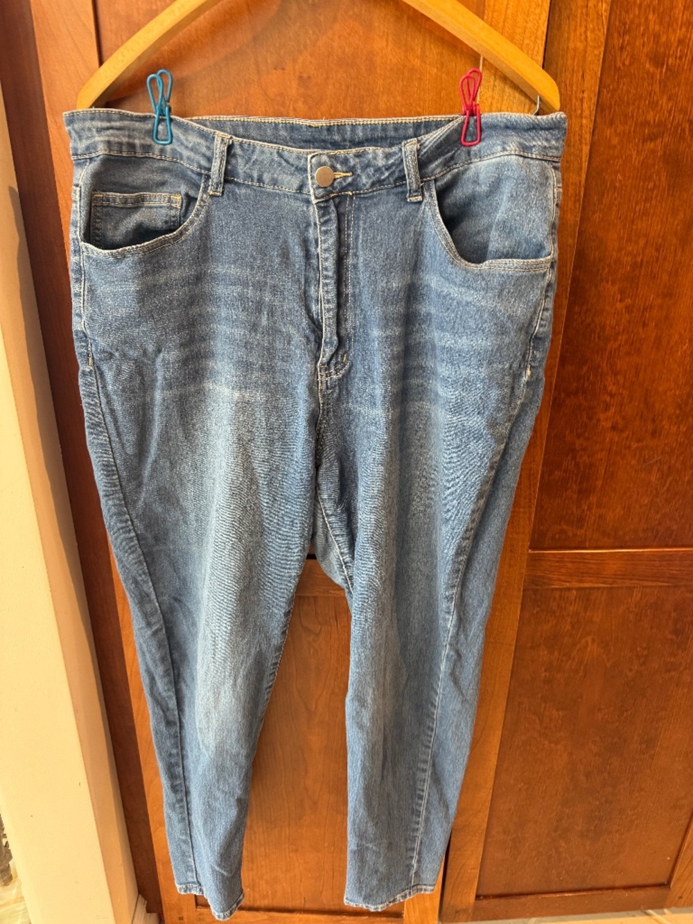Shein Women's Blue Jeans Size  1 XL Cotton Poly Blend